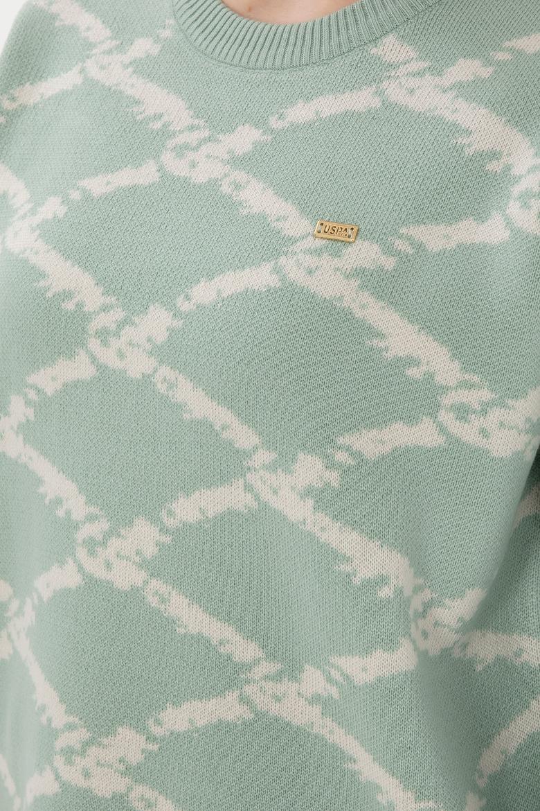 Kadın Su Yeşili Kazak - 50297432011