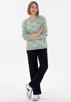 Kadın Su Yeşili Kazak - 50297432011