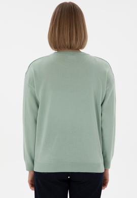 Kadın Su Yeşili Kazak - 50297432011