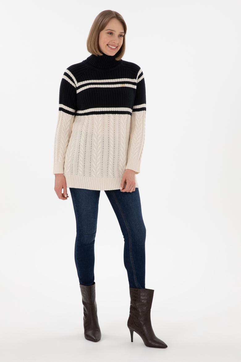 Kadın Lacivert Kazak - 50293134012