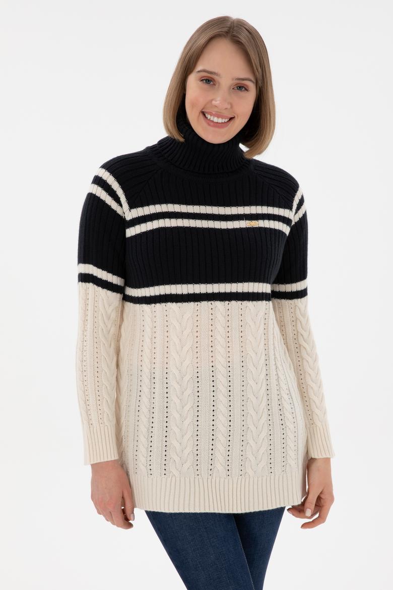 Kadın Lacivert Kazak