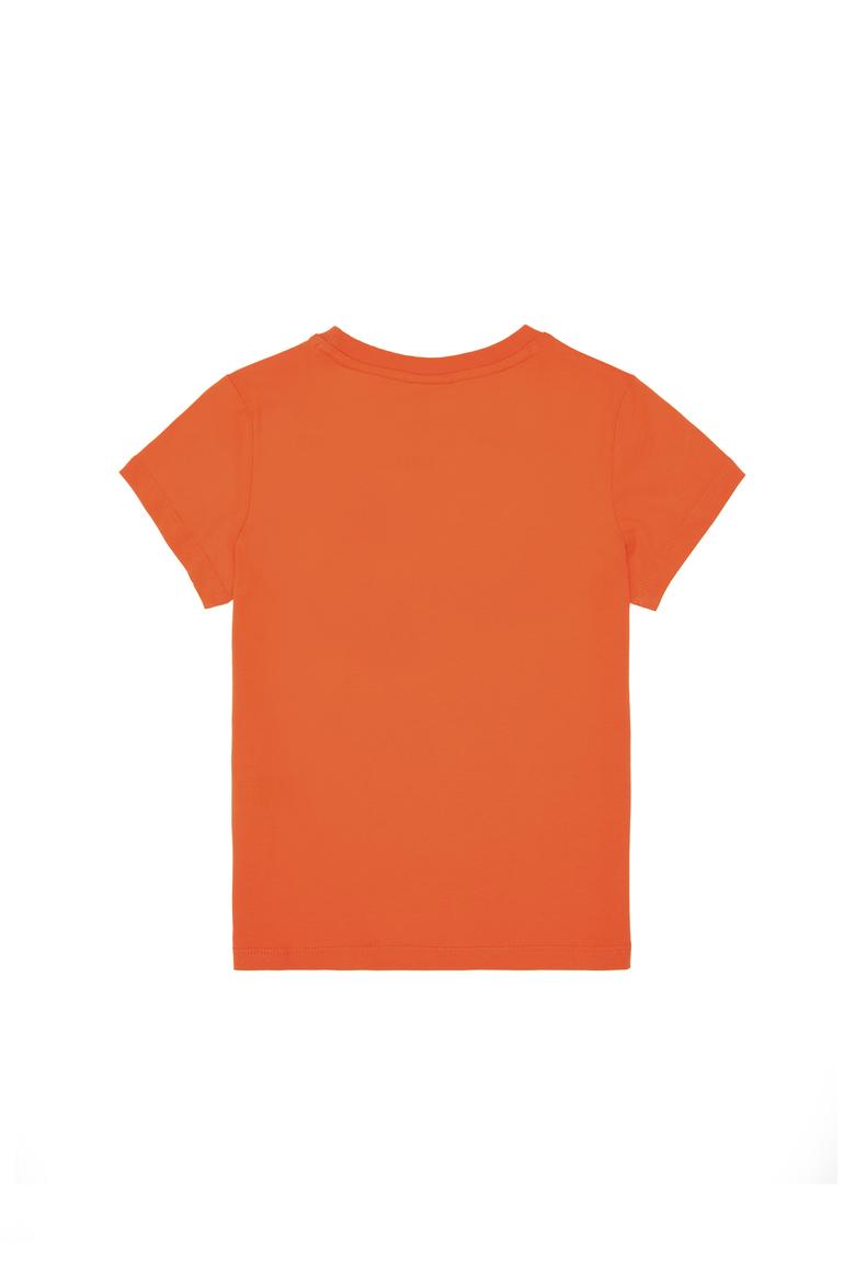 Erkek Çocuk Nar Çiçeği Basic Bisiklet Yaka Tişört - 50306512046