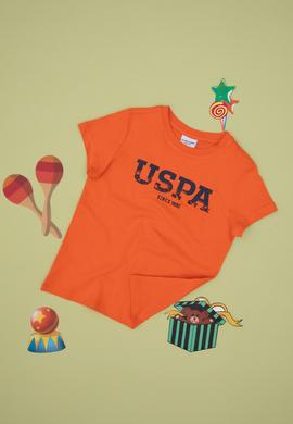 Erkek Çocuk Nar Çiçeği Basic Bisiklet Yaka Tişört - 50306512046