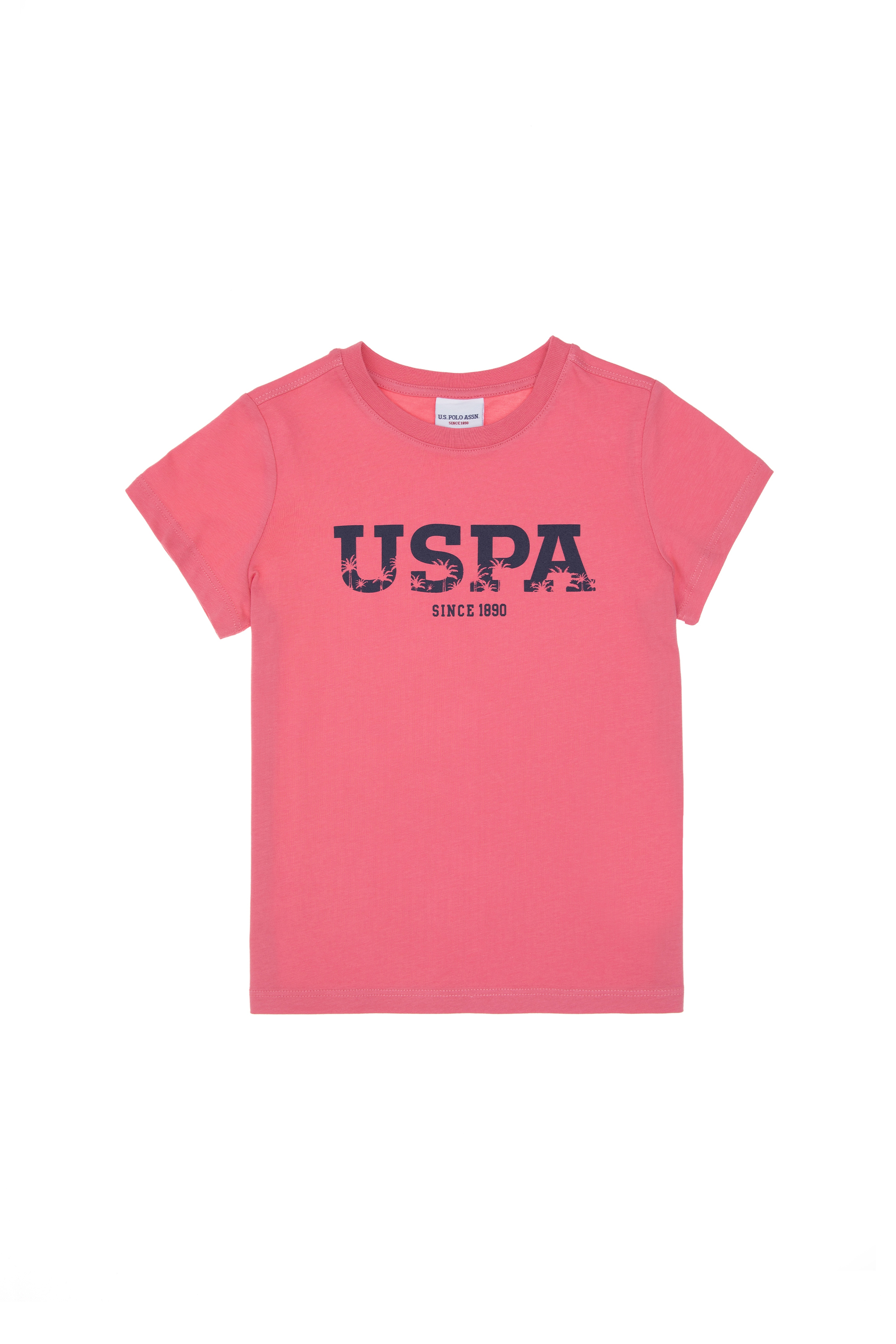 Erkek Çocuk Pembe Basic Bisiklet Yaka Tişört