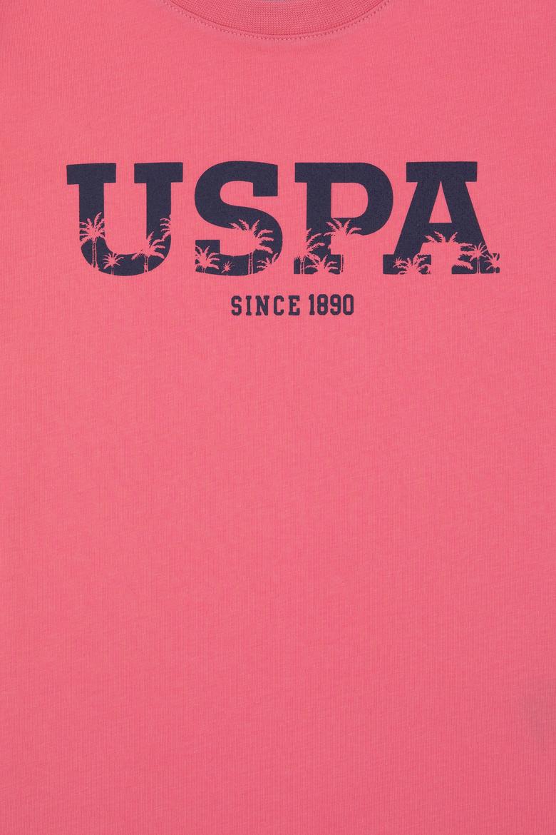 Erkek Çocuk Pembe Basic Bisiklet Yaka Tişört - 50306512023