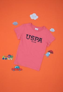 Erkek Çocuk Pembe Basic Bisiklet Yaka Tişört - 50306512023