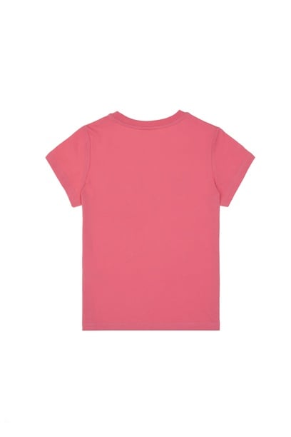 Erkek Çocuk Pembe Basic Bisiklet Yaka Tişört