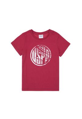 Erkek Çocuk Vişne Basic Bisiklet Yaka Tişört - 50306514135