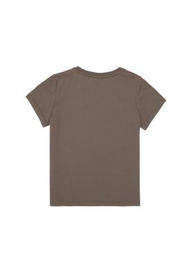 Erkek Çocuk Vizon Basic Bisiklet Yaka Tişört - 50306514126