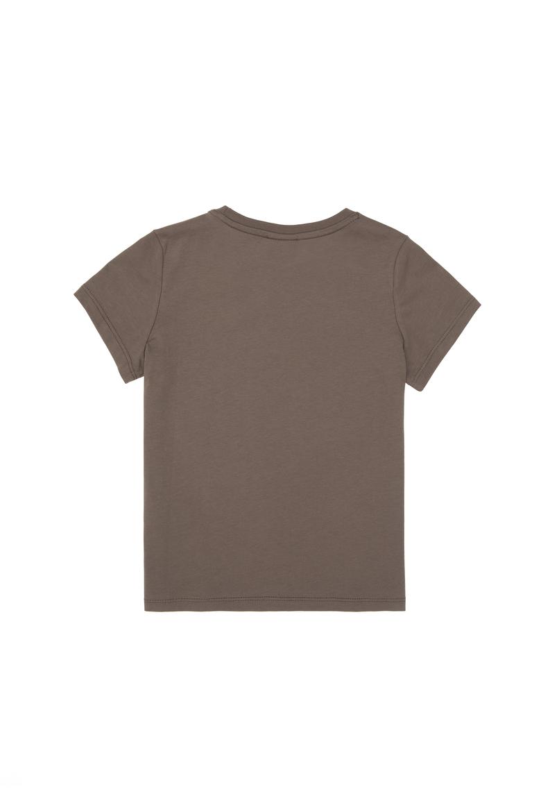 Erkek Çocuk Vizon Basic Bisiklet Yaka Tişört - 50306514126