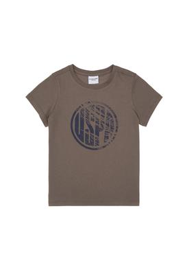 Erkek Çocuk Vizon Basic Bisiklet Yaka Tişört - 50306514126