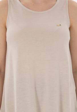 Kadın Taş Kolsuz Bisiklet Yaka Tişört - 50305819005