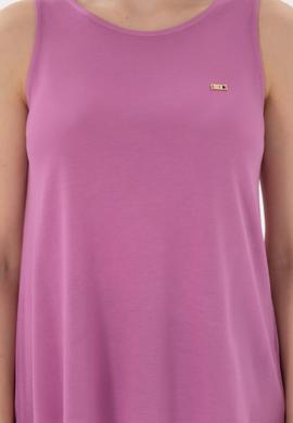 Kadın Pembe Kolsuz Bisiklet Yaka Tişört - 50305819029