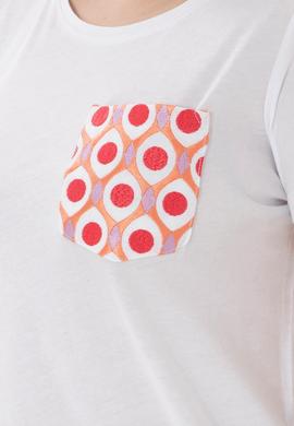 Kadın Beyaz Bisiklet Yaka Tişört - 50305832014