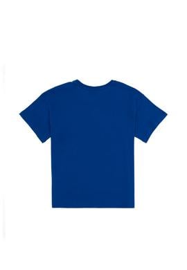 Erkek Çocuk Saks Oversize Bisiklet Yaka Tişört - 50306498058