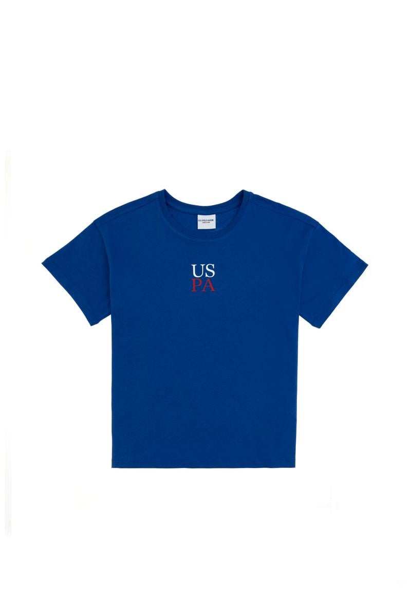 Erkek Çocuk Saks Oversize Bisiklet Yaka Tişört