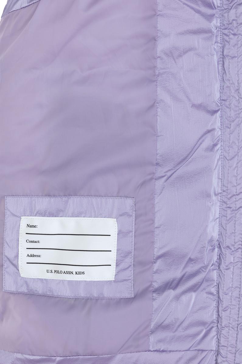 Kız Çocuk Lila Dokuma Yelek