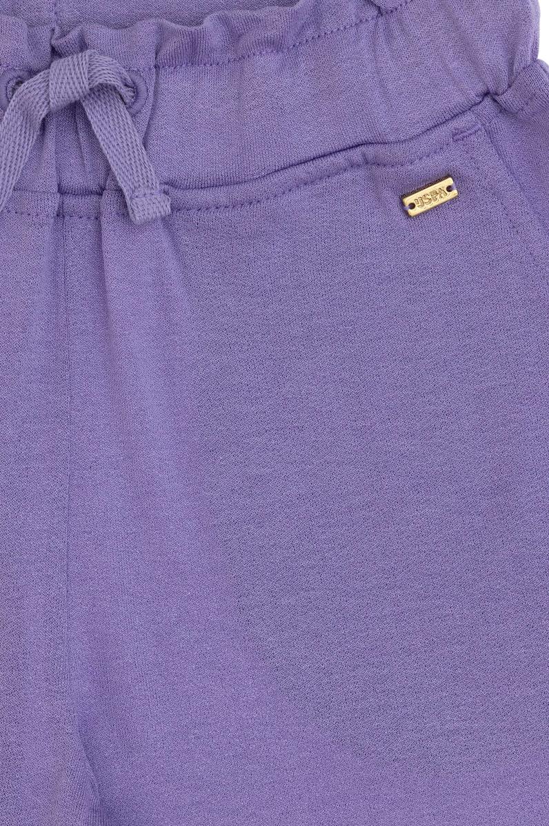 Kız Çocuk Lila Örme Şort