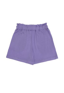 Kız Çocuk Lila Örme Şort - 50288458018