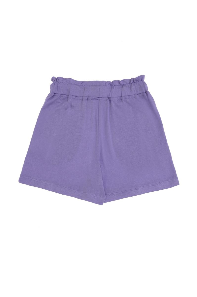 Kız Çocuk Lila Örme Şort