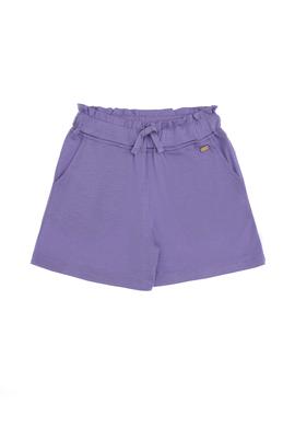 Kız Çocuk Lila Örme Şort - 50288458018