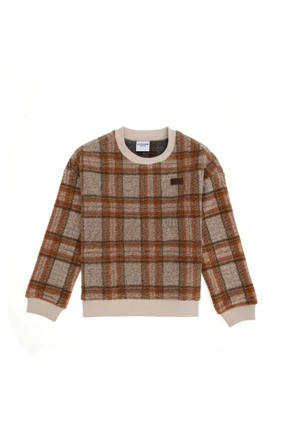 Erkek Çocuk Krem Sweatshirt