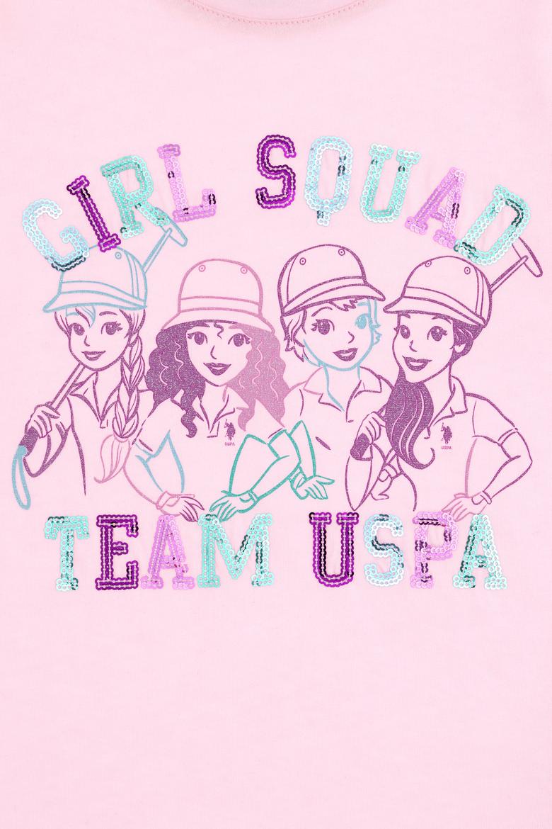 Kız Çocuk Açık Pembe Tişört - 50300958006