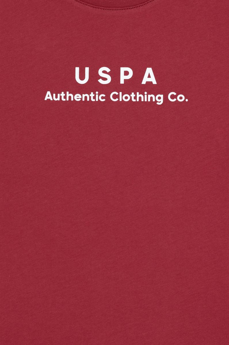 Erkek Çocuk Vişne Comfort Basic Bisiklet Yaka Tişört