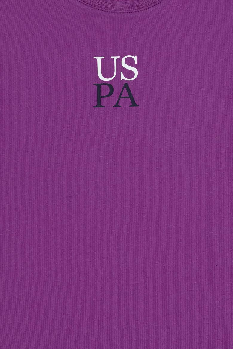 Erkek Çocuk Menekşe Oversize Bisiklet Yaka Tişört - 50306498070