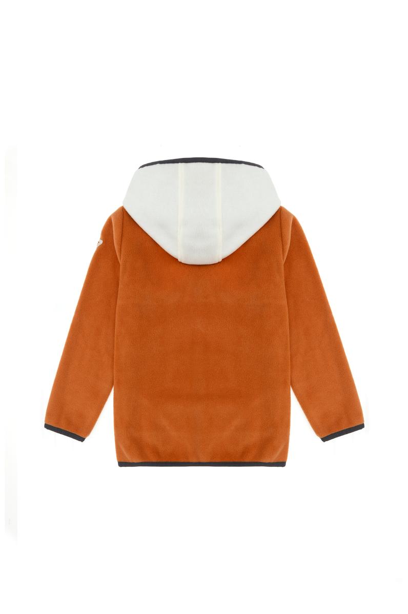 Erkek Çocuk Yarım Fermuarlı Tarçın Polar Sweatshirt