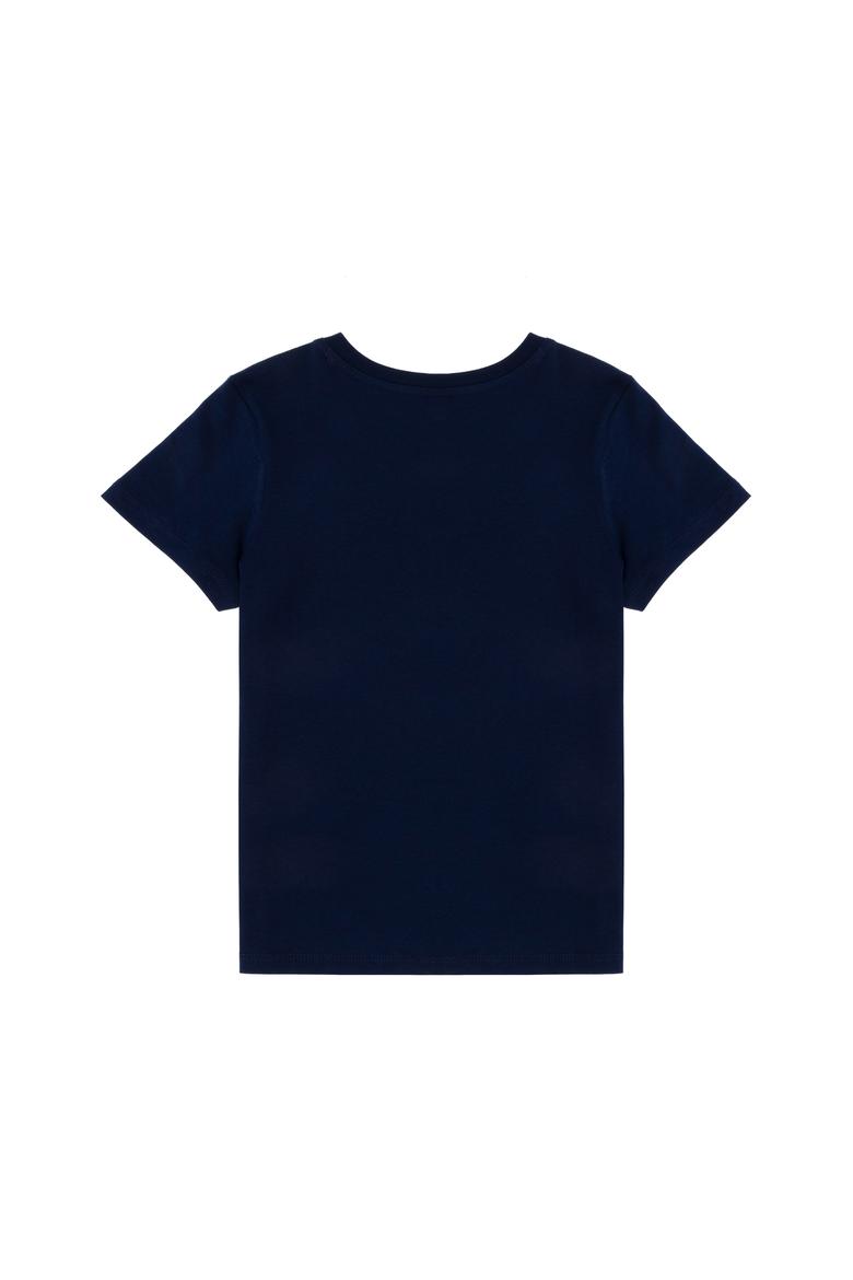 Erkek Çocuk Lacivert Basic Bisiklet Yaka Tişört - 50306483031