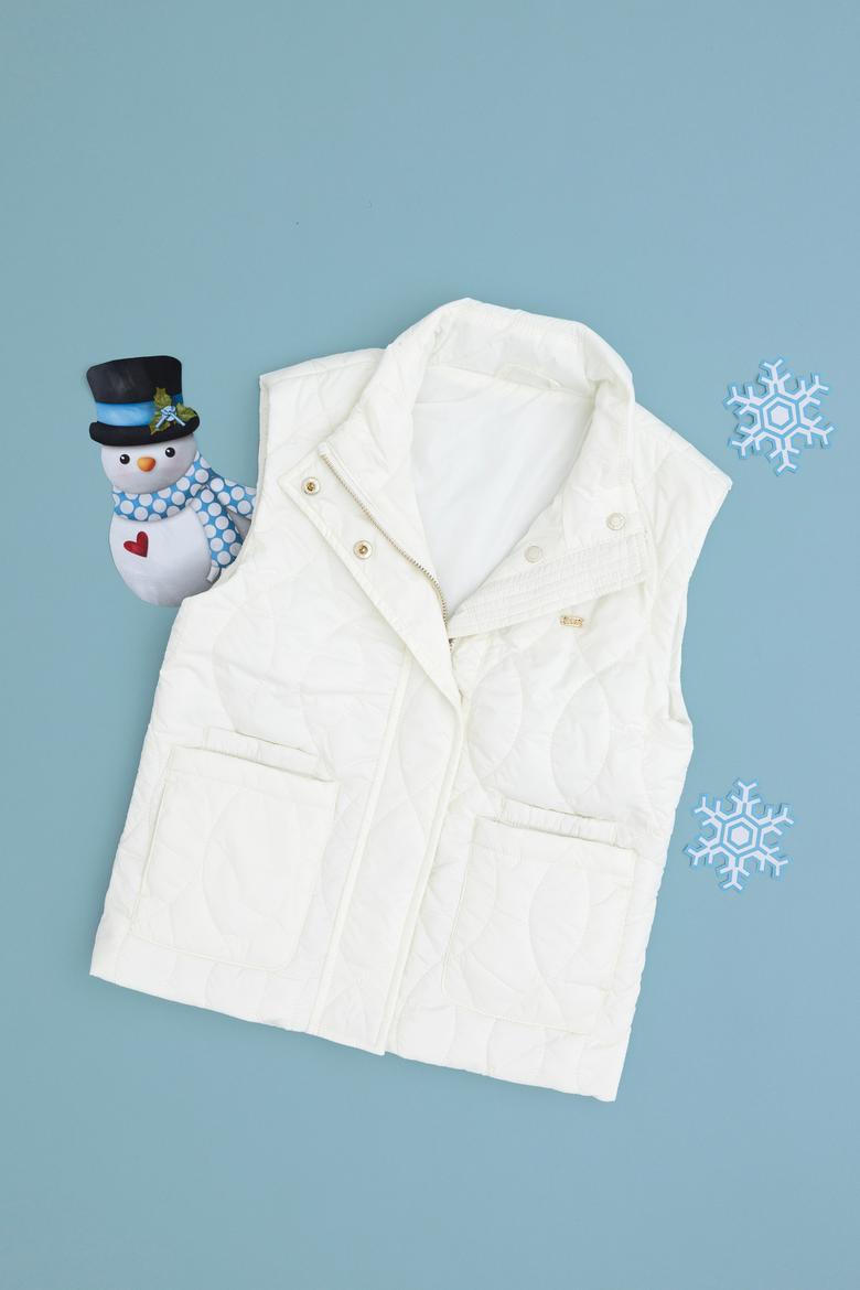 Kız Çocuk Krem Yelek