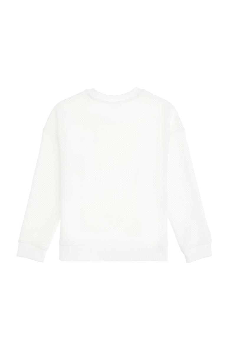 Erkek Çocuk Krem Bisiklet Yaka Sweatshirt - 50290776018