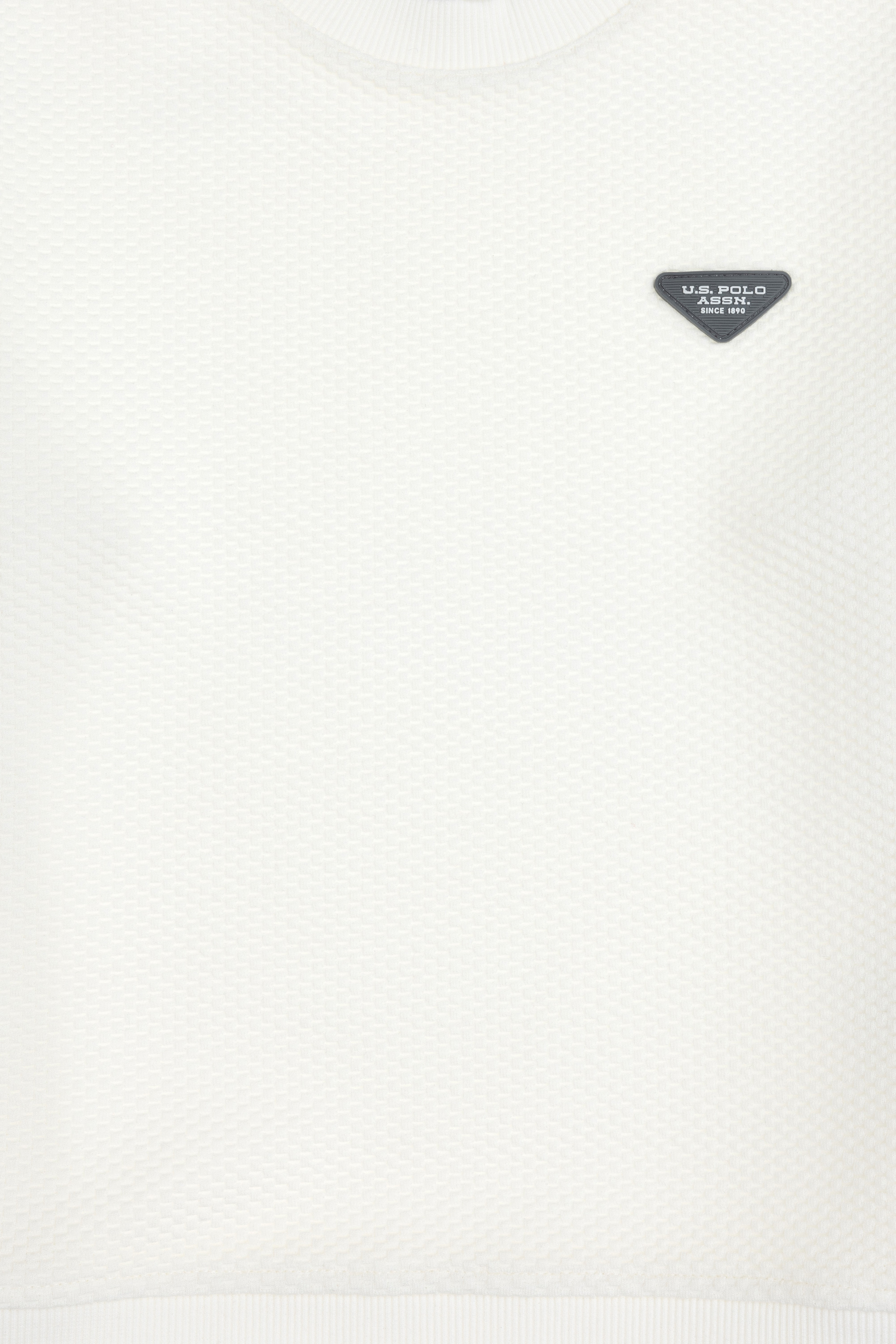 Erkek Çocuk Krem Bisiklet Yaka Sweatshirt