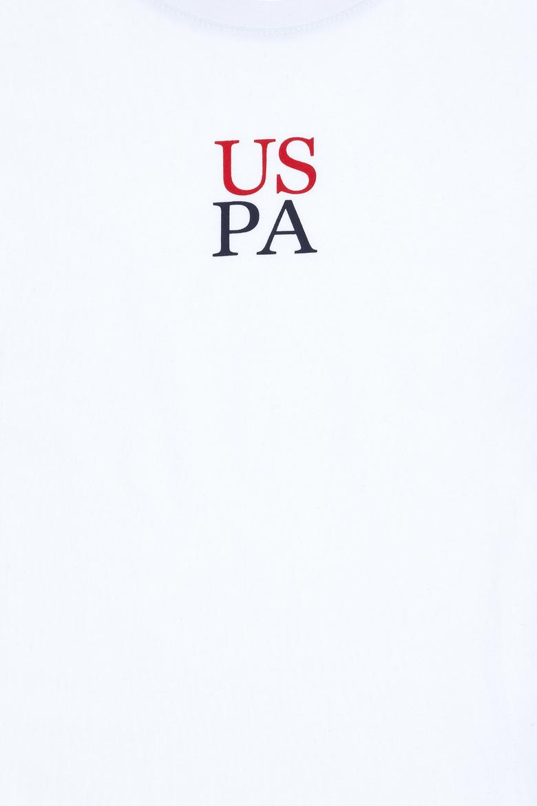 Erkek Çocuk Beyaz Oversize Bisiklet Yaka Tişört - 50306498028