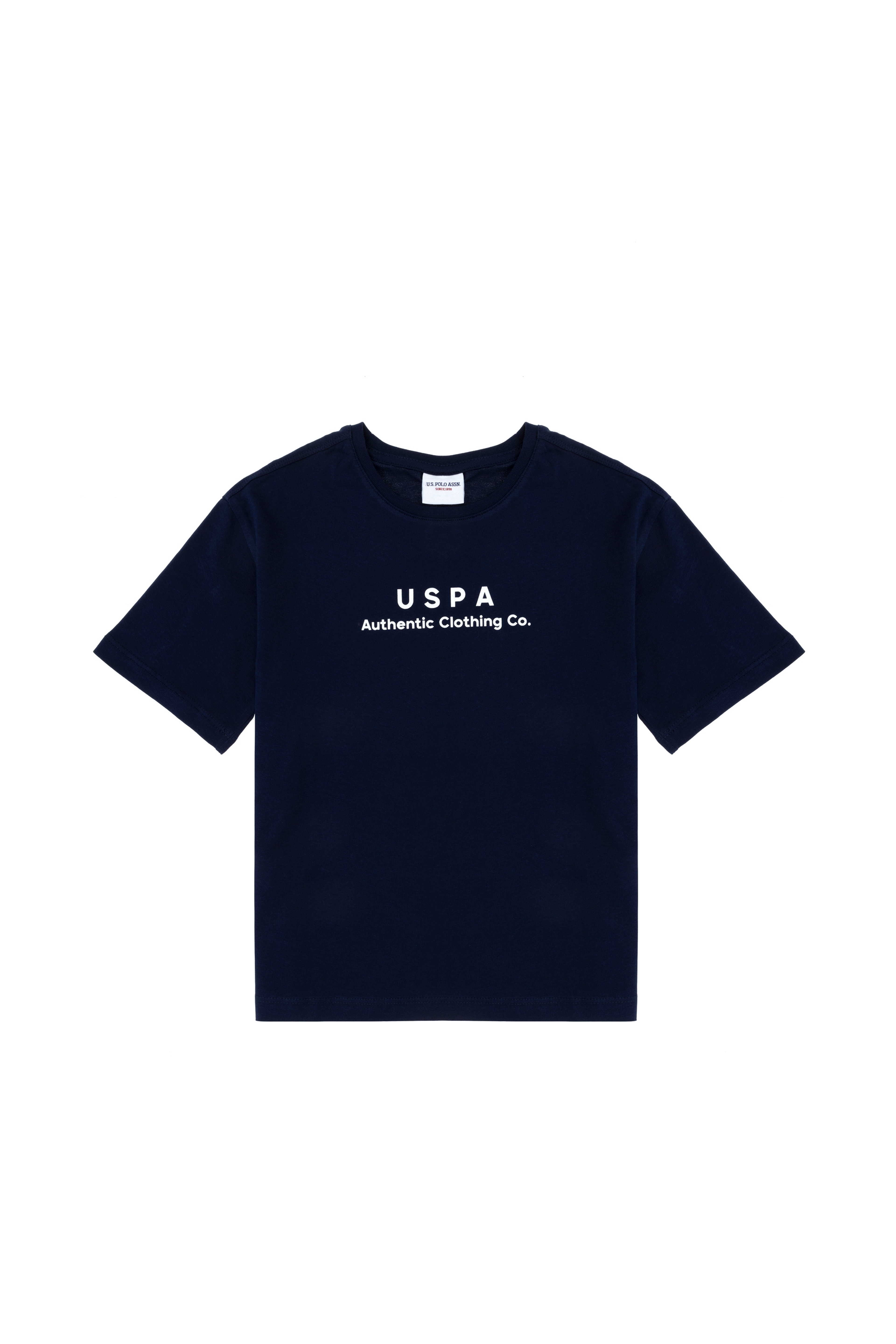 Erkek Çocuk Lacivert Comfort Basic Bisiklet Yaka Tişört - Image 1