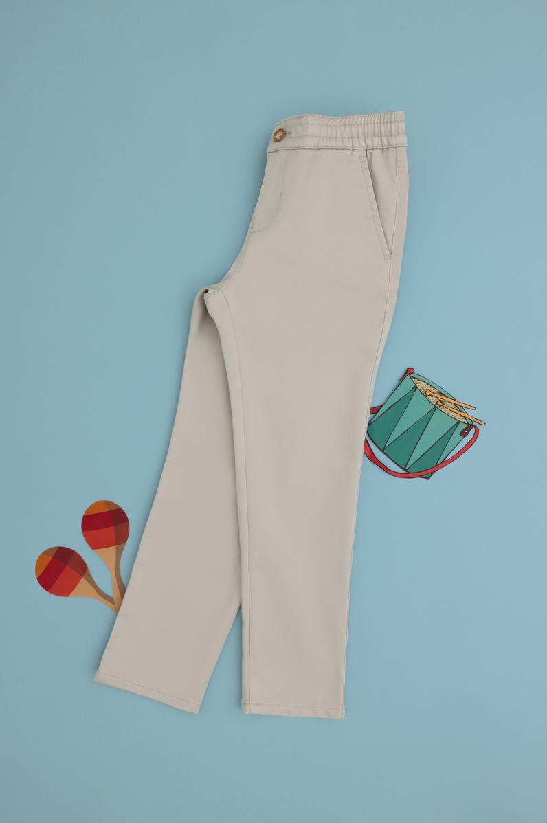 Erkek Çocuk Taş Kanvas Pantolon