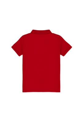 Erkek Çocuk Kırmızı Basic Polo Yaka Tişört - 50298049071