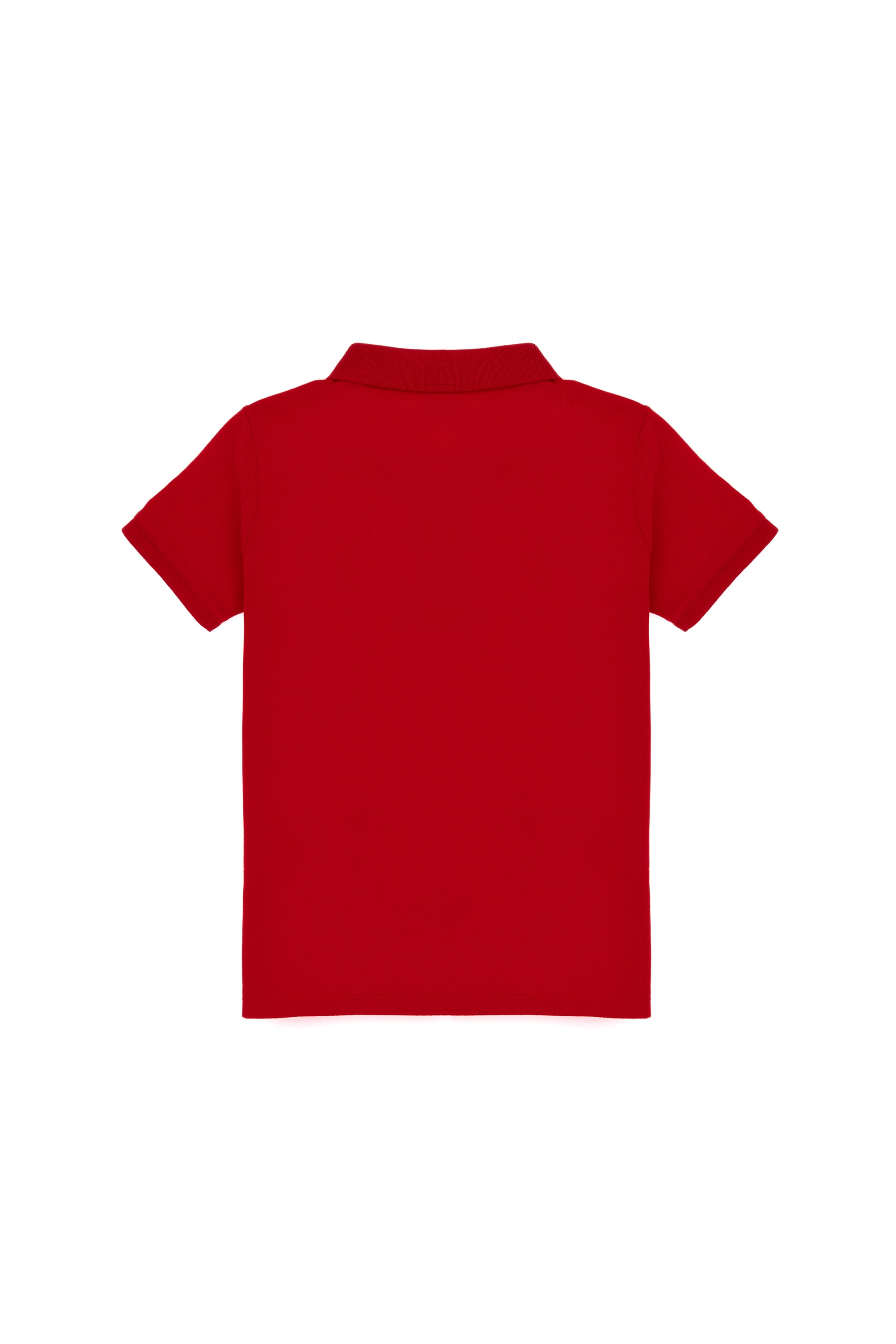 Erkek Çocuk Kırmızı Basic Polo Yaka Tişört