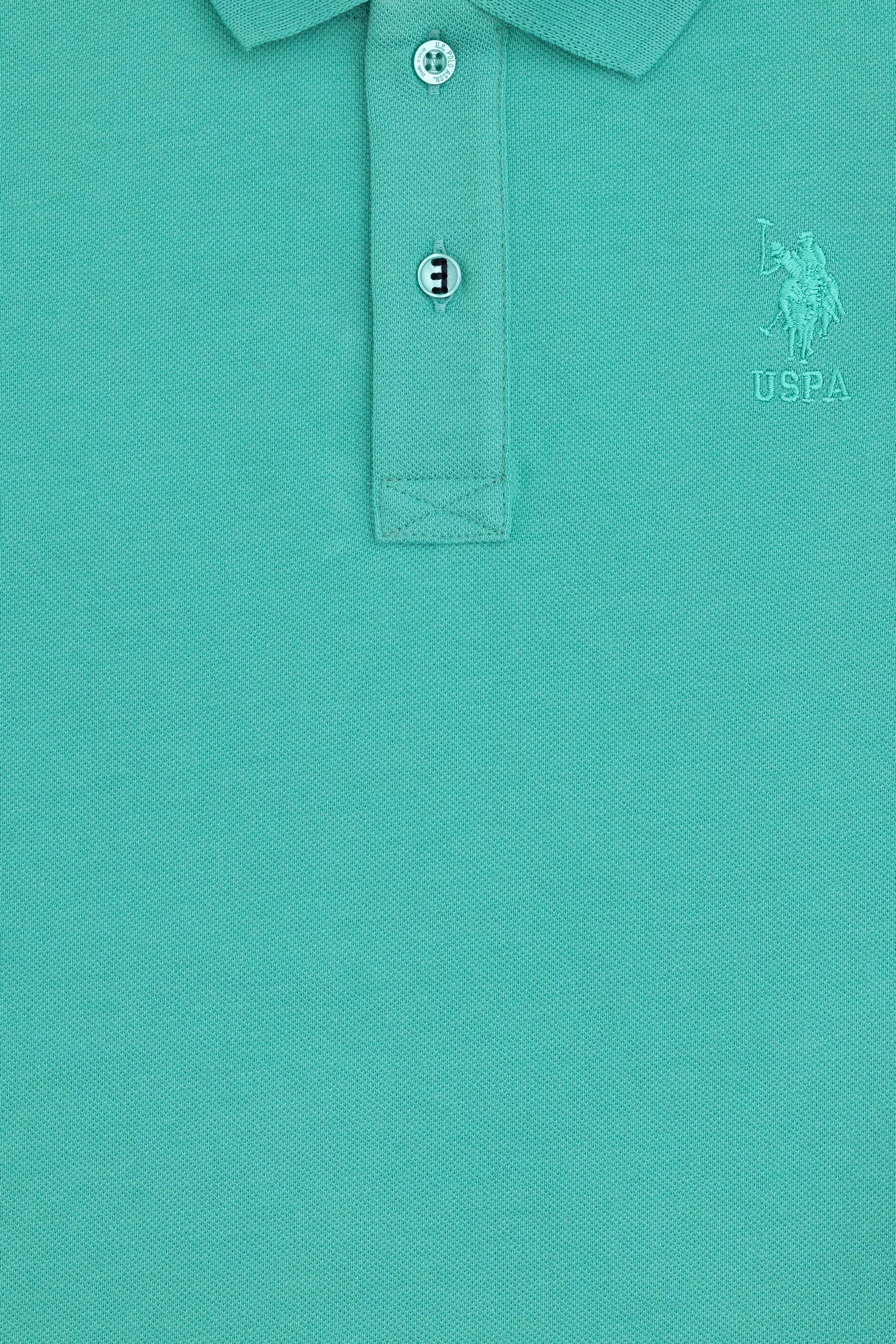 Erkek Çocuk Mint Basic Polo Yaka Tişört - Image 3