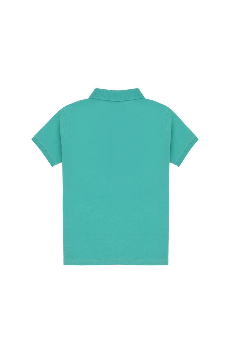 Erkek Çocuk Mint Basic Polo Yaka Tişört