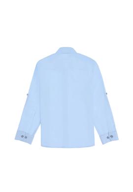 Erkek Çocuk Açık Mavi Uzun Kollu Basic Gömlek - 50298012033