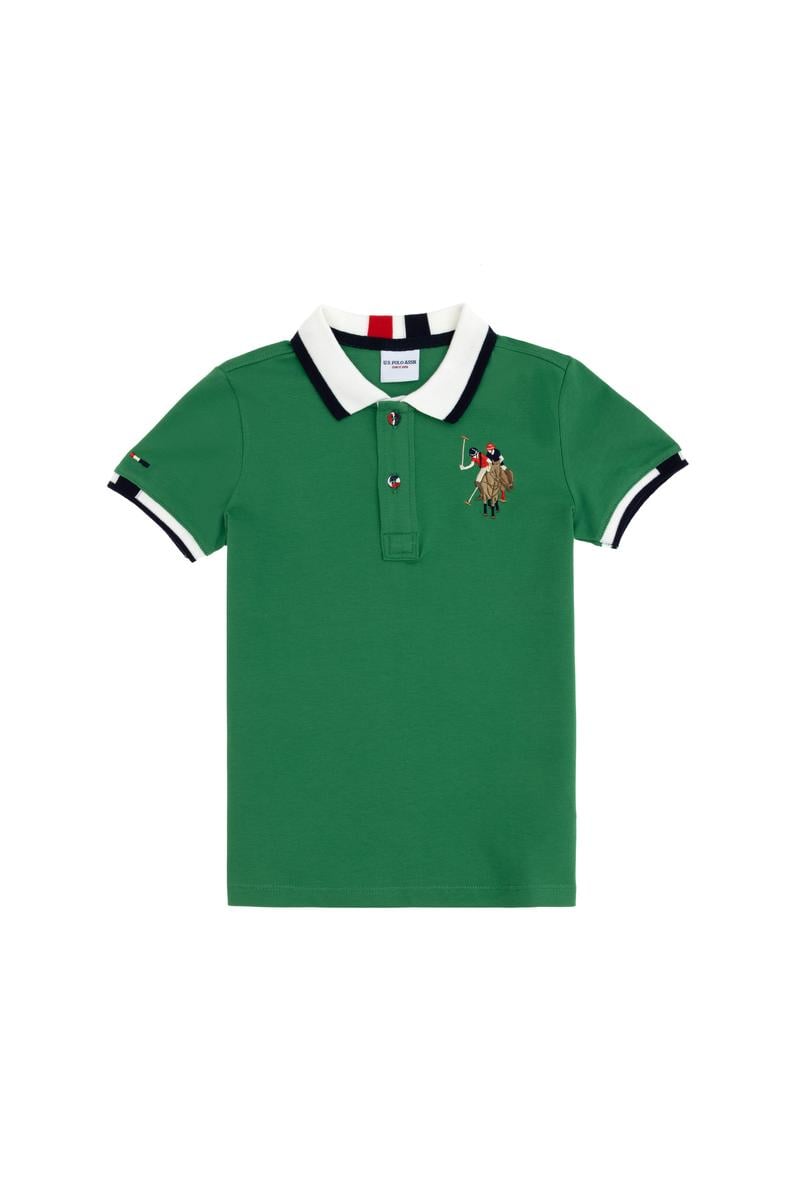 Erkek Çocuk Yeşil Basic Tişört