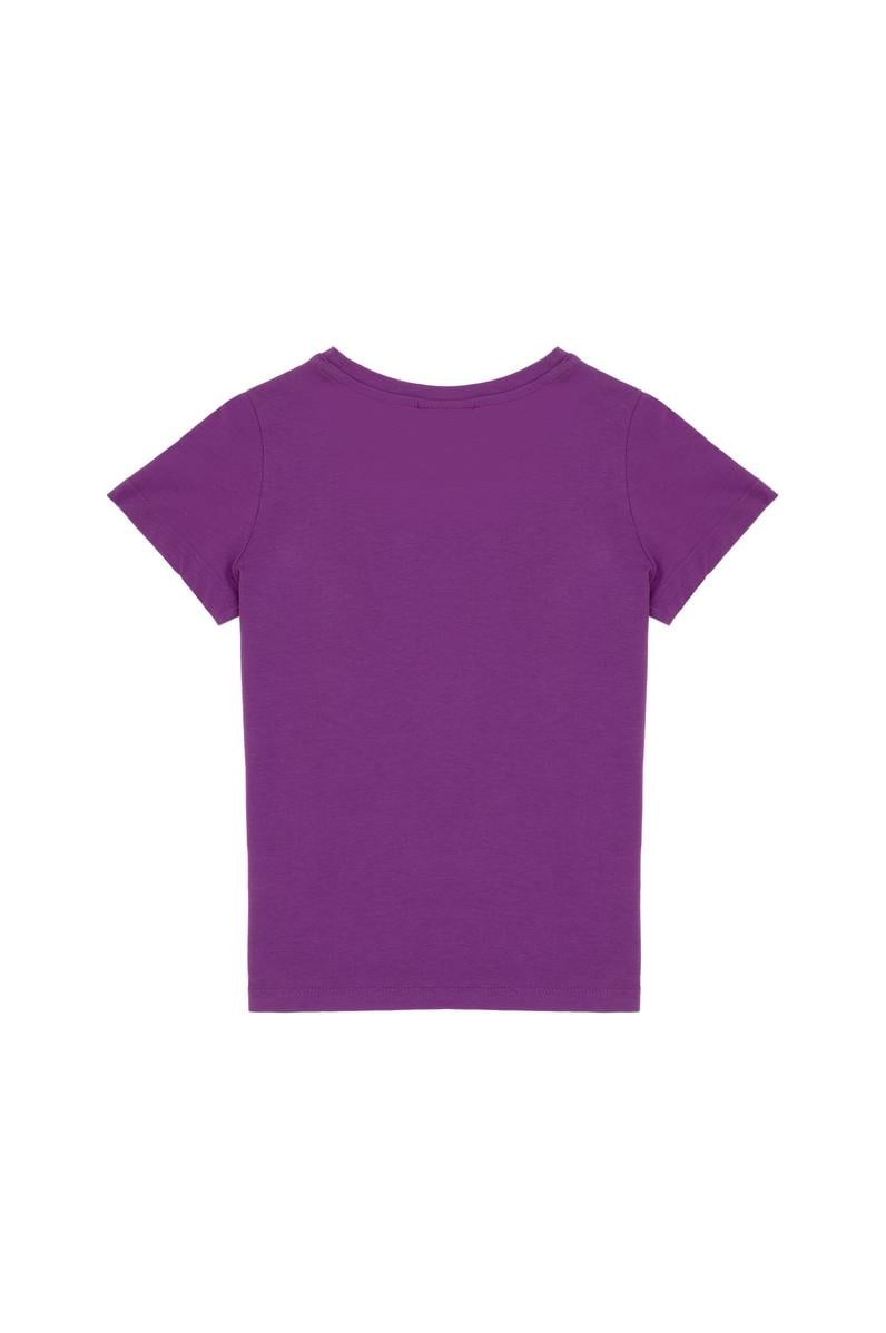 Kız Çocuk Menekşe Basic Tişört