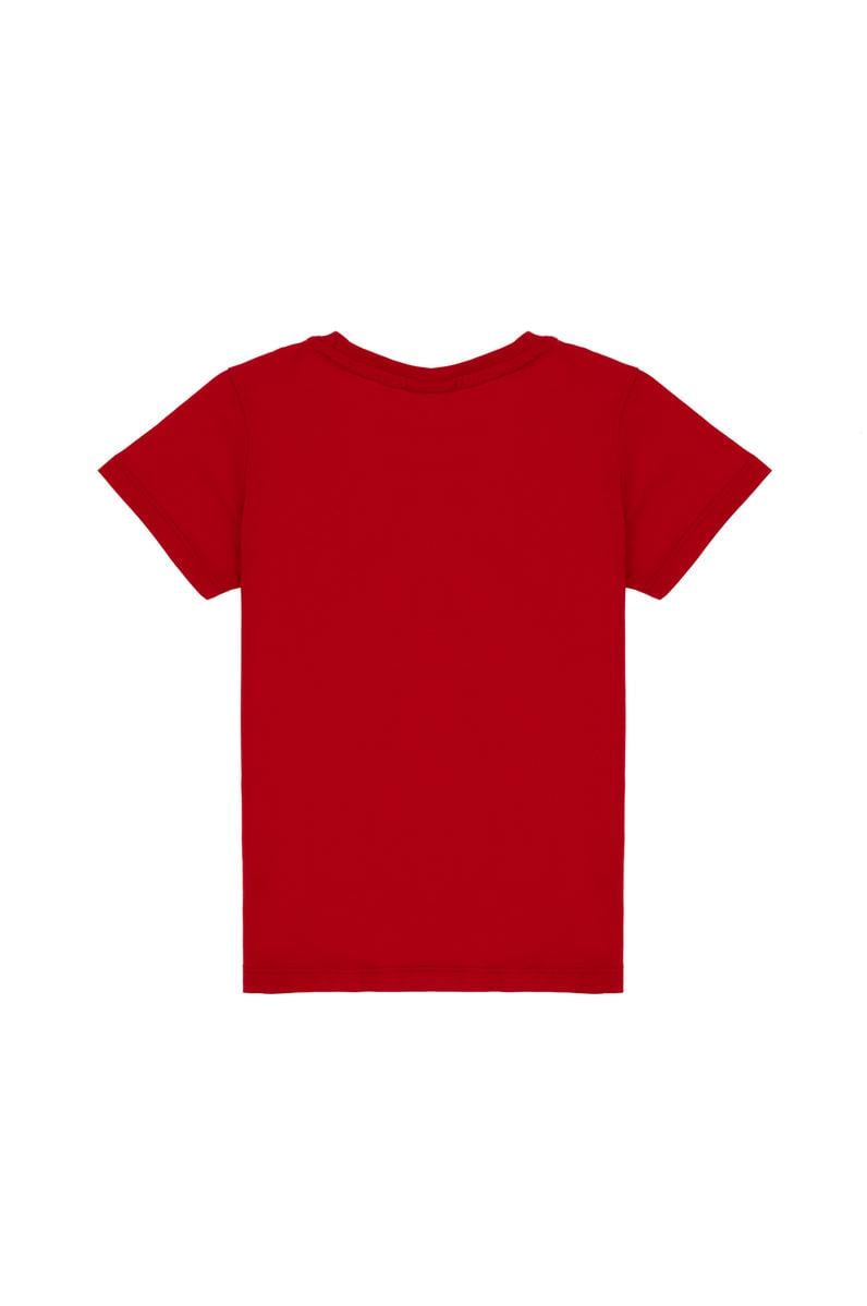 Erkek Çocuk Kırmızı Basic Tişört