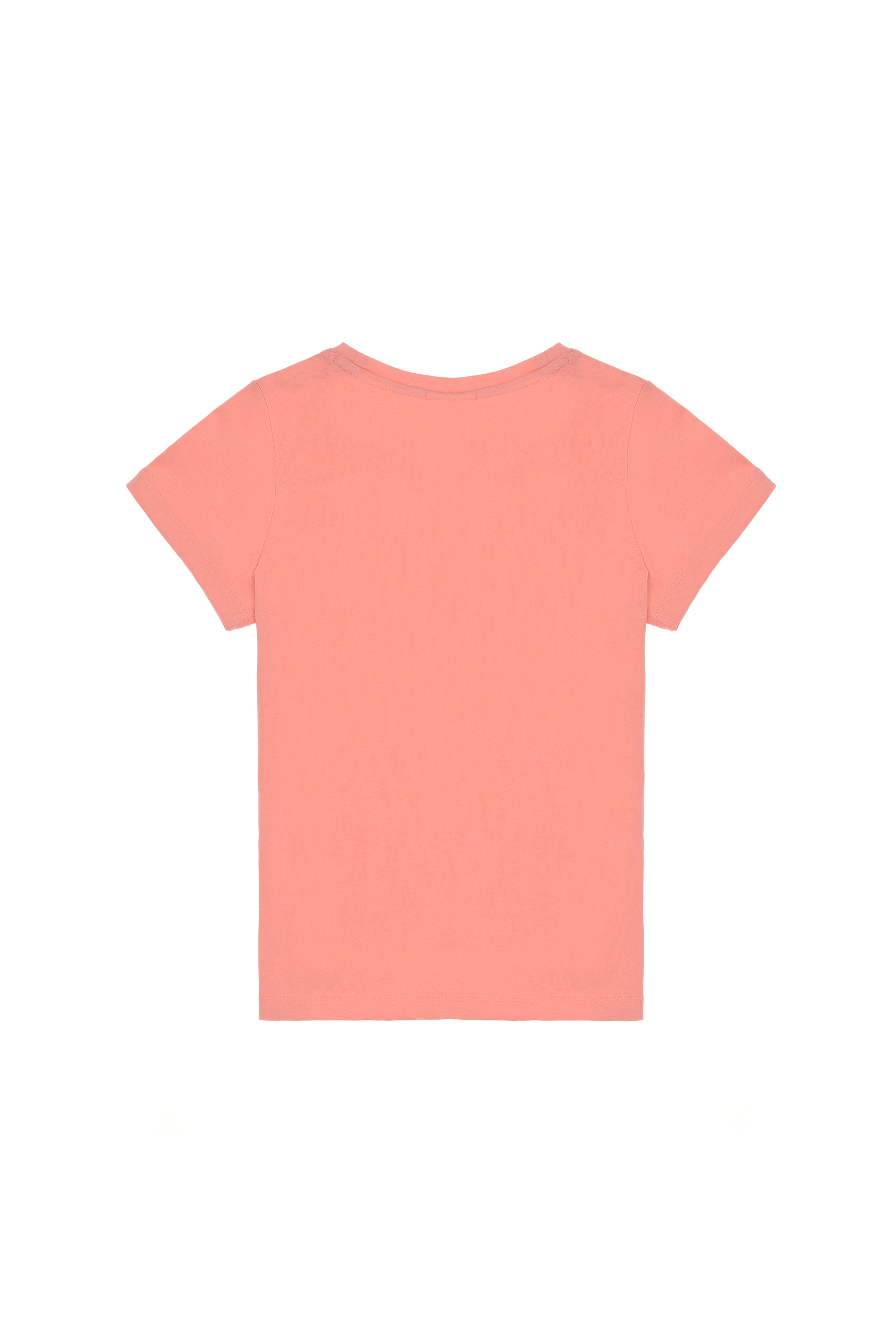 Kız Çocuk Pembe Basic Tişört - Image 2