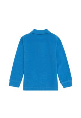 Erkek Bebek Mavi Melanj Basic Sweatshirt - 50261334118