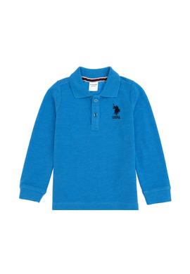 Erkek Bebek Mavi Melanj Basic Sweatshirt - 50261334118