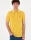 Erkek Regular Fit Polo Yaka Sarı Basic Tişört
