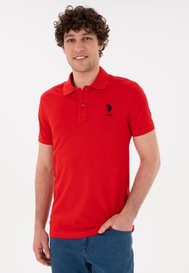 Erkek Kırmızı Basic Tişört - 50284633031